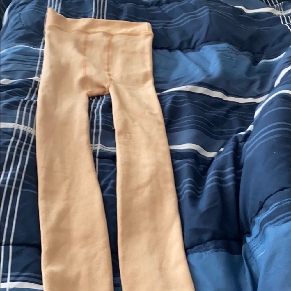 Nude fleece stockings